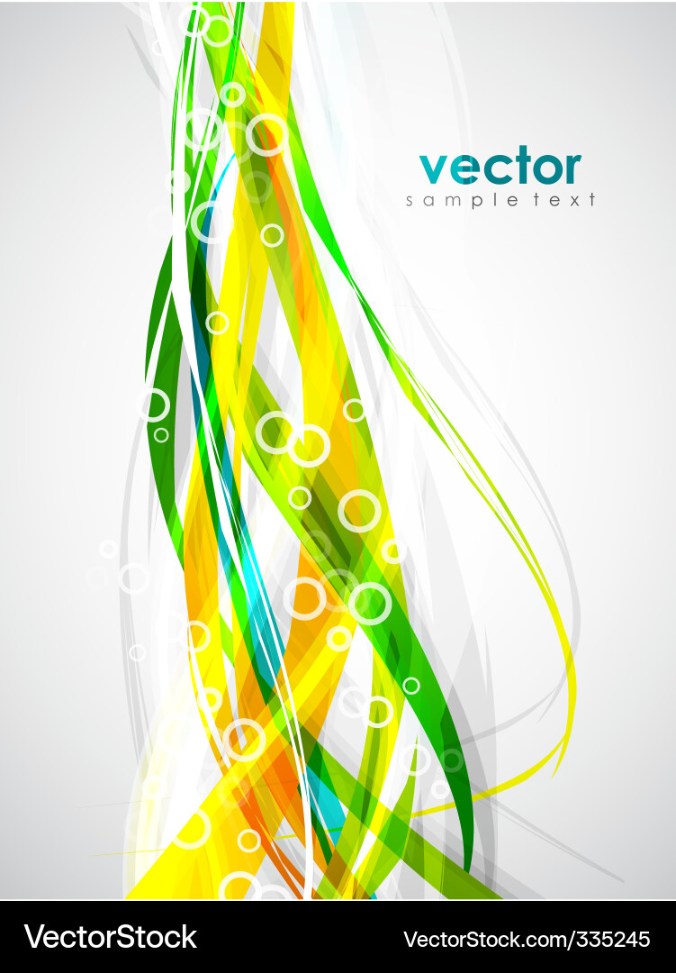 Dynamic Color Flow Abstract vector image