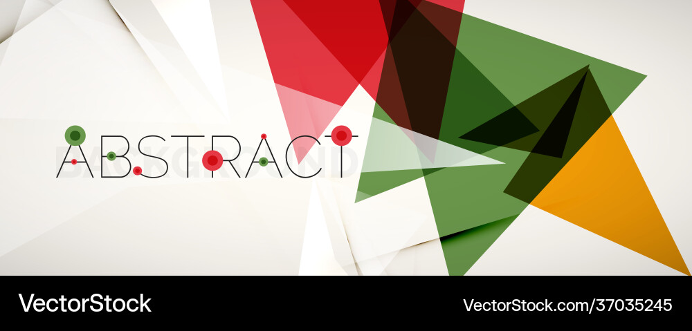 Geometric abstract background color triangle Vector Image