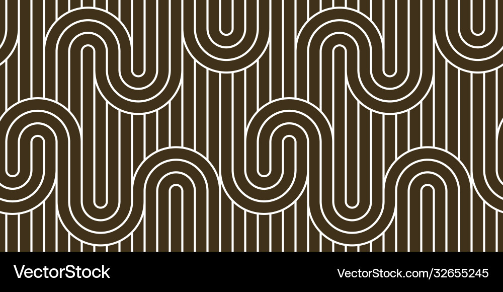 Lined seamless pattern with twisted lines Vector Image
