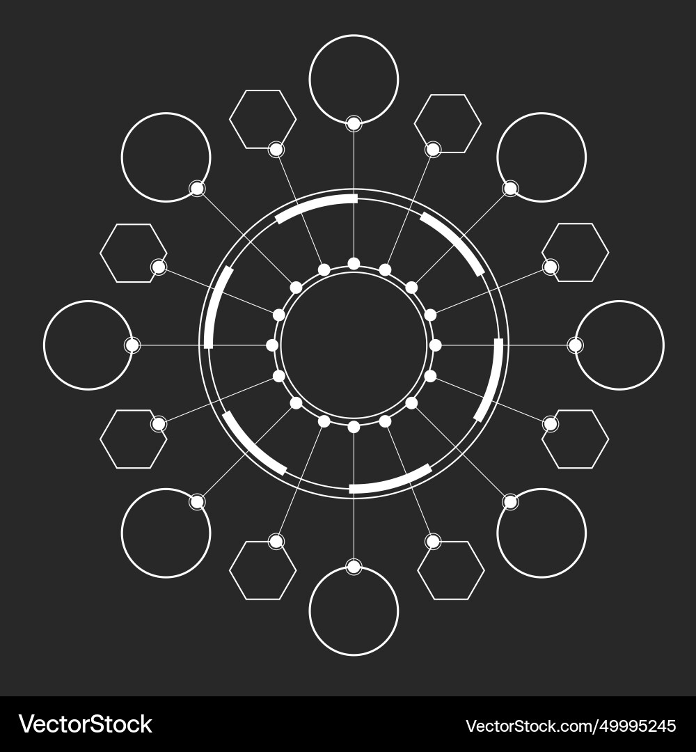 Round abstract elements for inserting different Round abstract elements for inserting different vector image