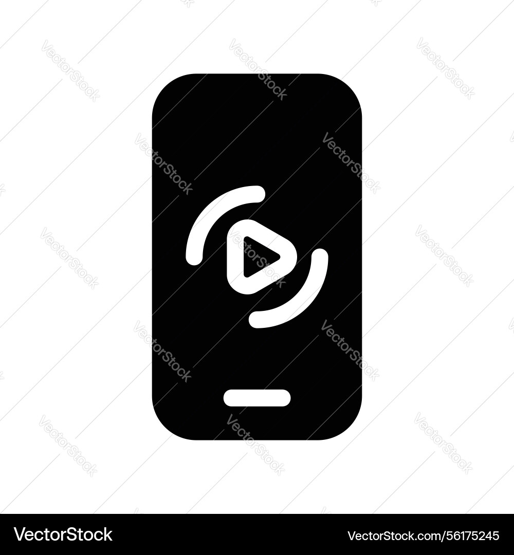 Smartphone displaying media player interface Smartphone displaying media player interface vector image