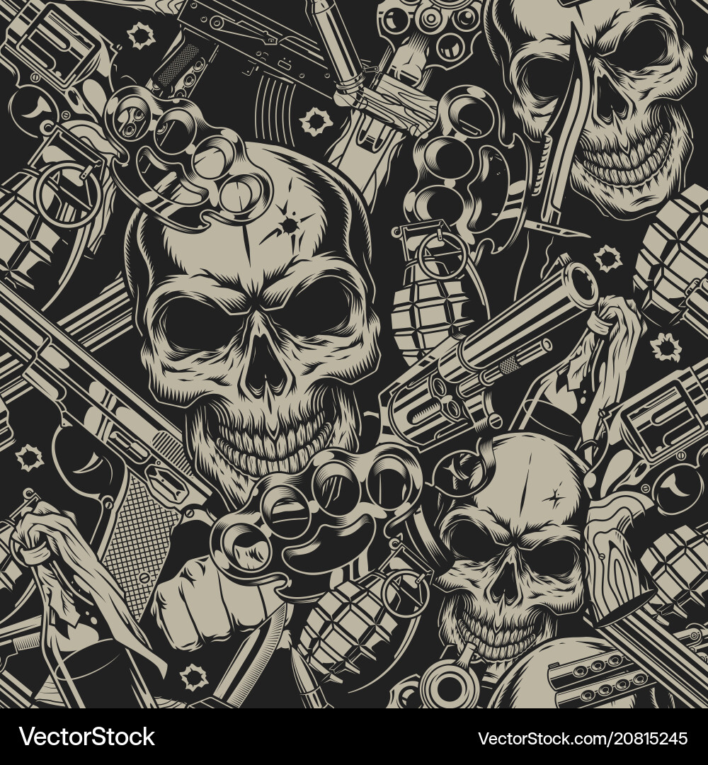 Urban Weaponry Pattern Royalty Free Vector Image