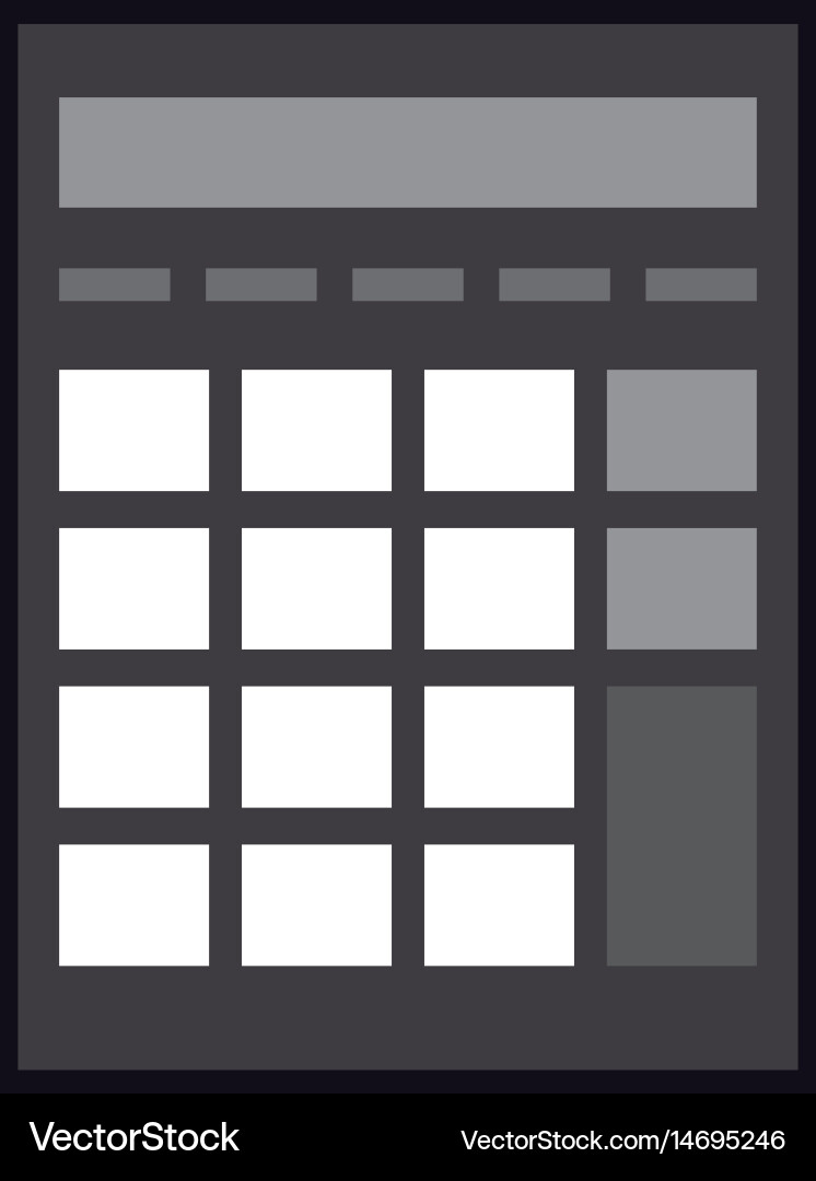 Calculator number investigation analysis data Vector Image