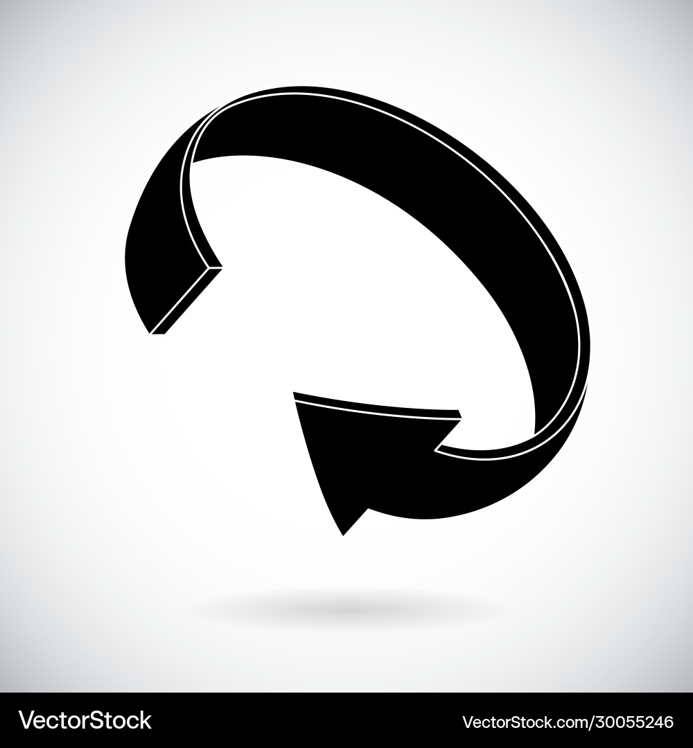 Circular Arrow Refresh Icon vector image