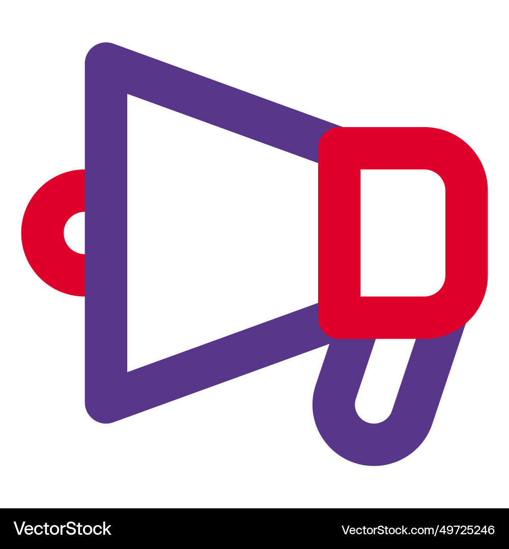 Handheld device amplifying voice for crowd Vector Image