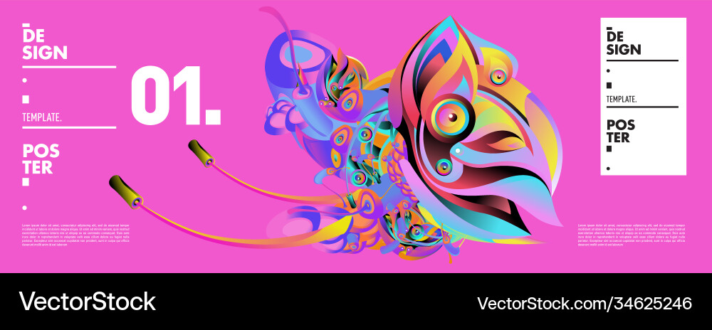 Landing page background template with colorful Landing page background template with colorful Vector Image