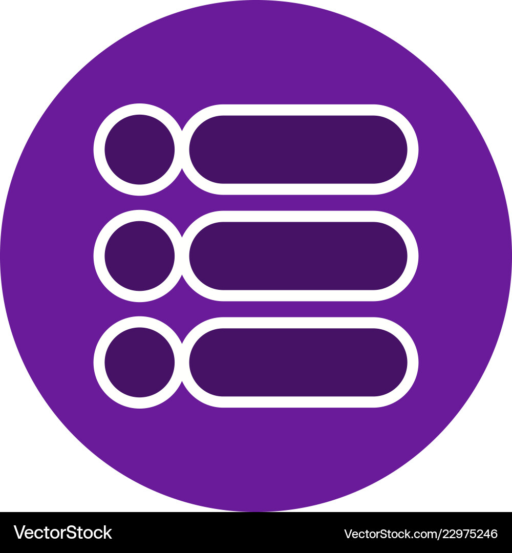 List icon vector image