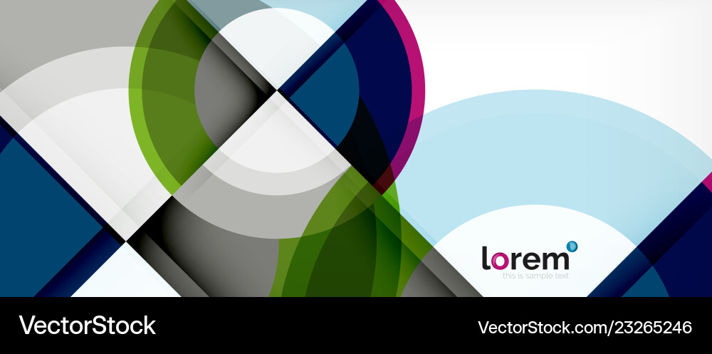 Multicolored round shapes abstract background Vector Image