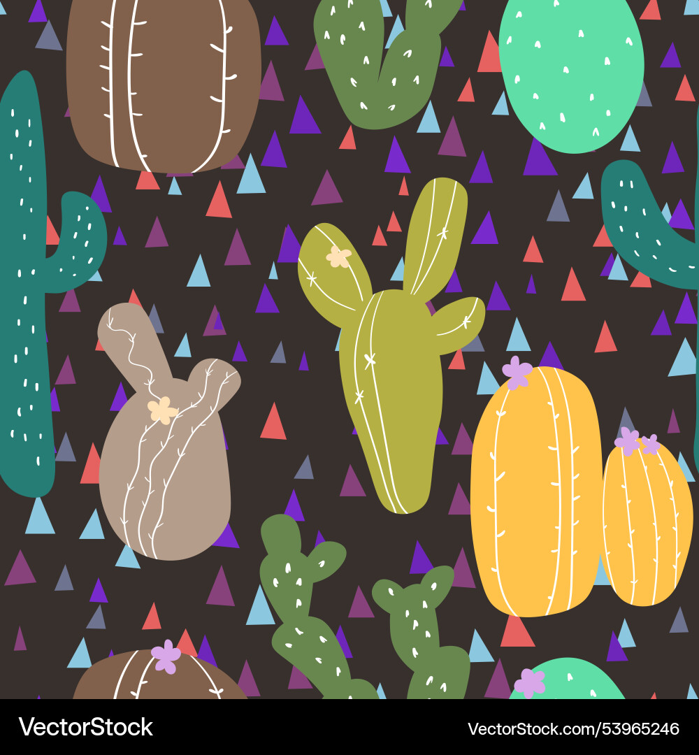 Seamless pattern with cactus thorns Seamless pattern with cactus thorns Vector Image