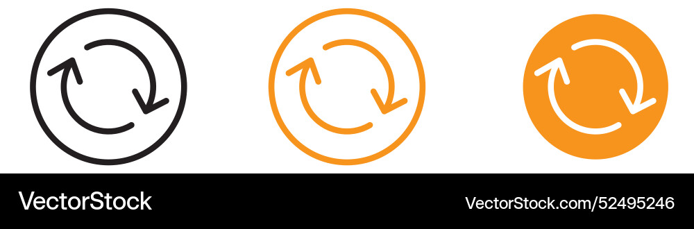 Synchronization icon set data sync for technology Vector Image