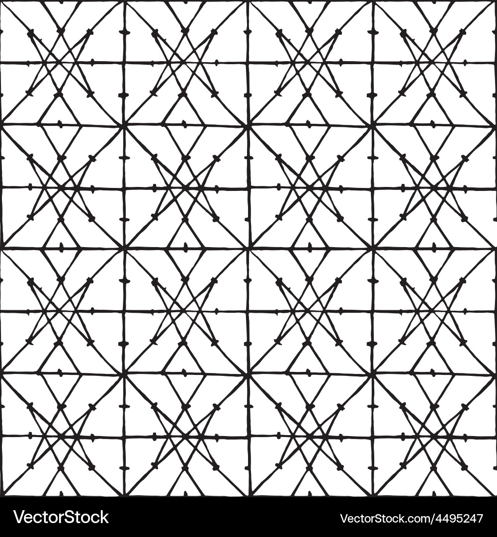 Bohemian Tracery Pattern vector image