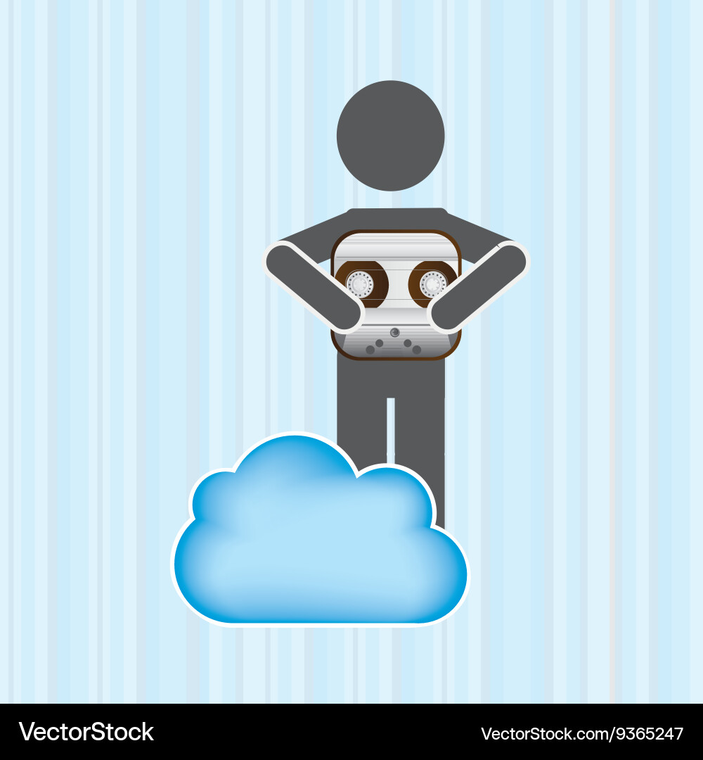 Cloud computing design Vector Image
