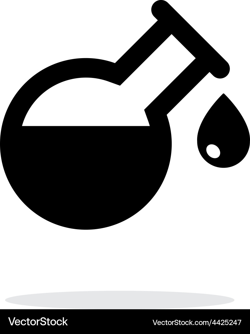Drop from florence flask simple icon on white Vector Image