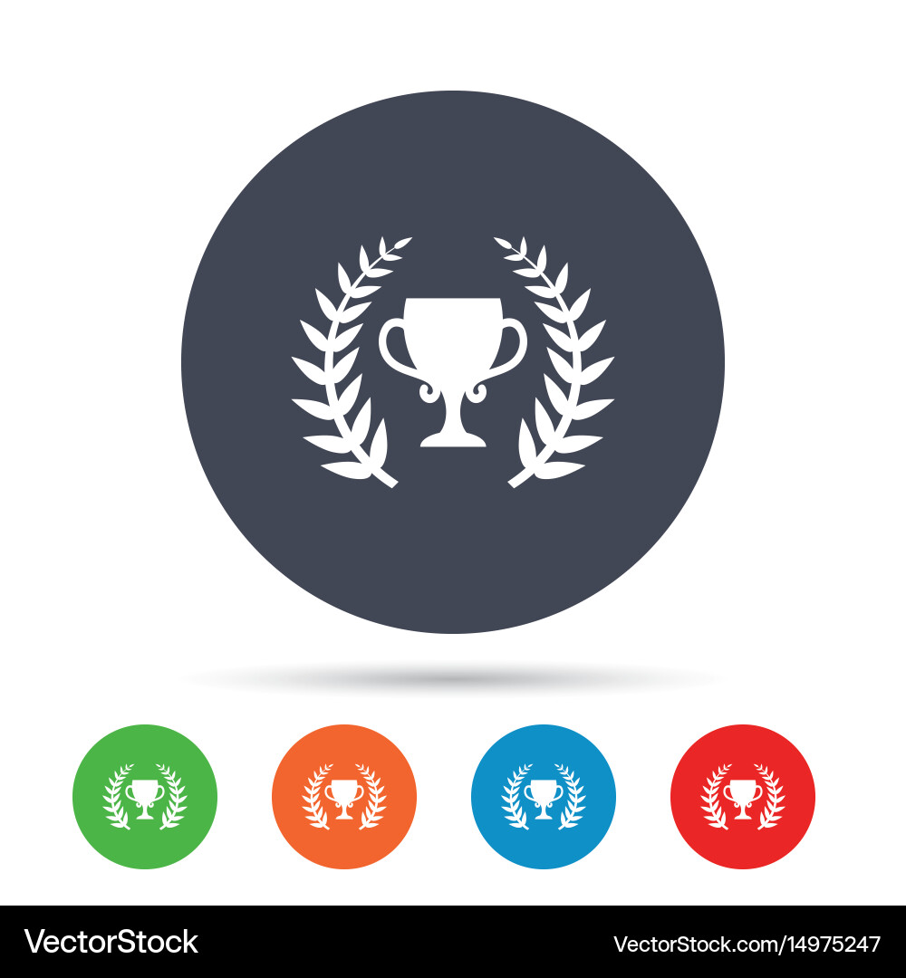 Erster Platz Tasse Preis-Icon Preis für Gewinner Vektorbild