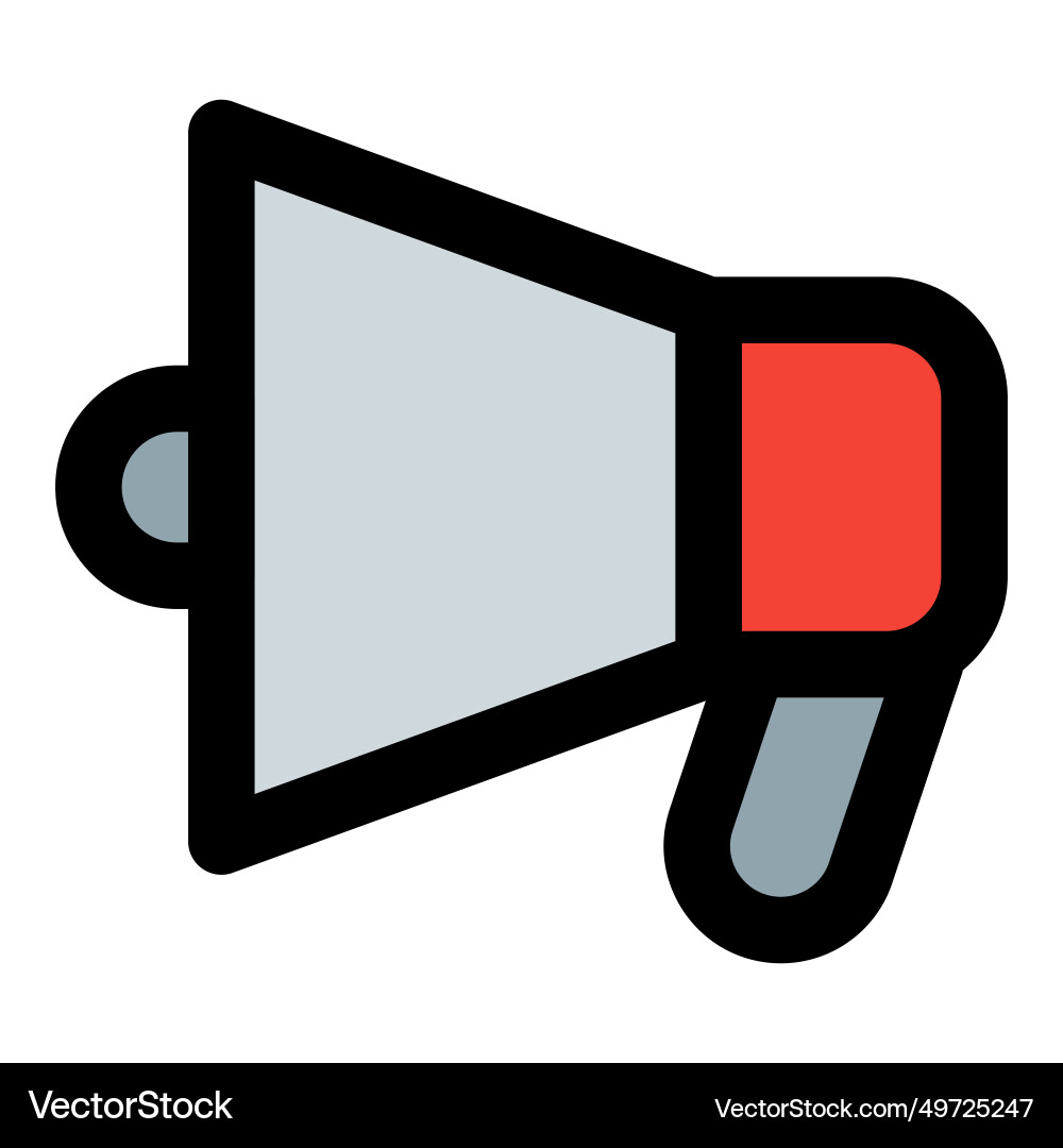 Handheld device amplifying voice for crowd Vector Image