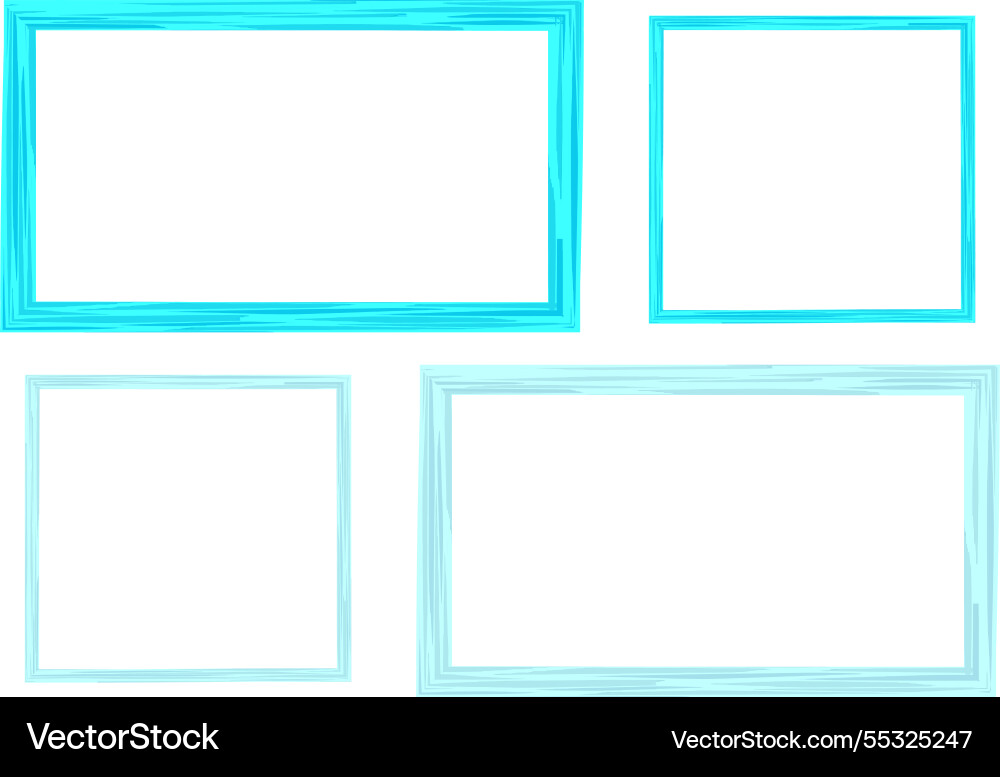 Light blue color pattern square frames Vector Image