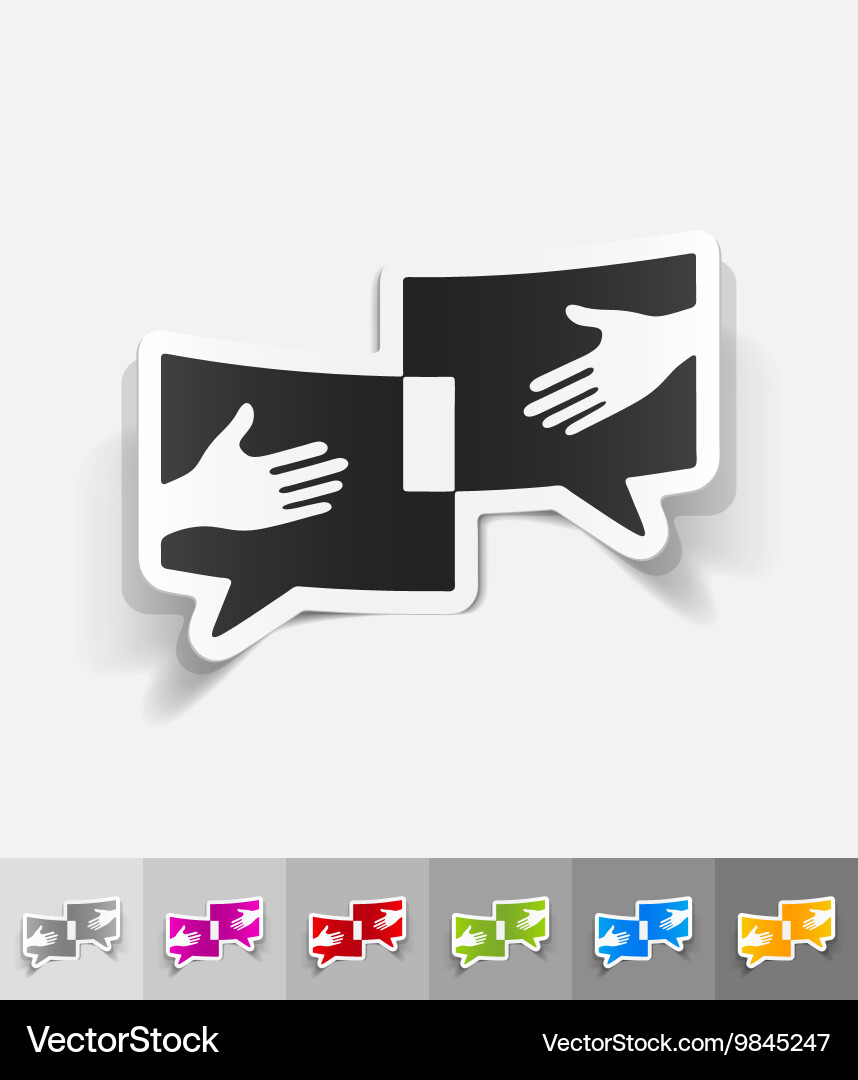 Realistic design element greeting Vector Image