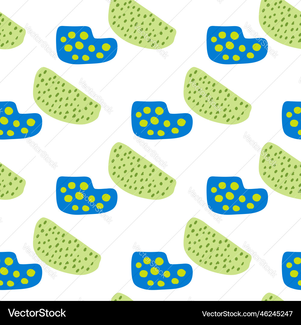 Seamless pattern with abstract texture shape green Seamless pattern with abstract texture shape green vector image