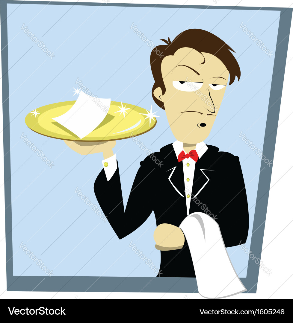 Funny sommelier Vector Image
