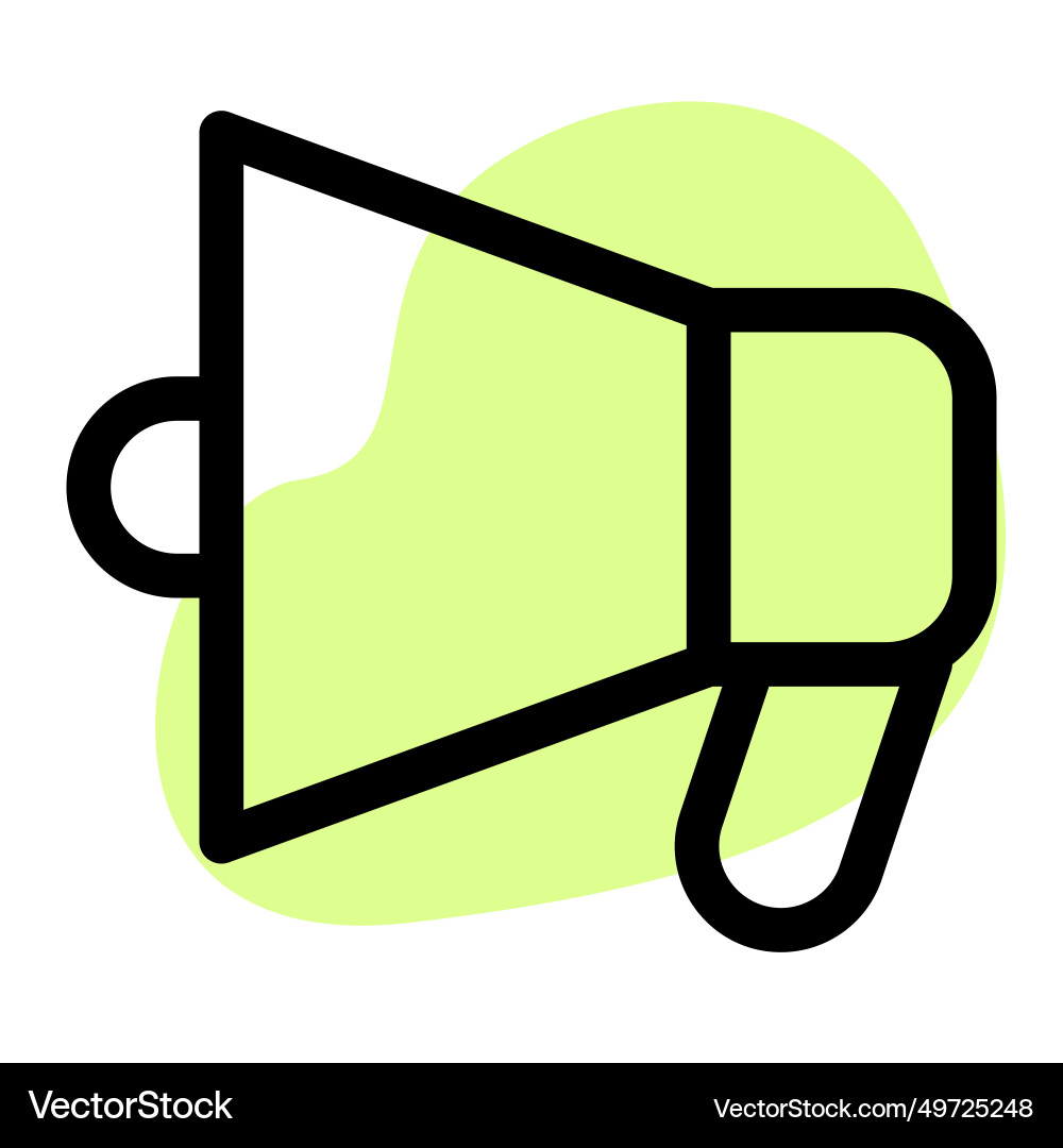 Handheld device amplifying voice for crowd Vector Image