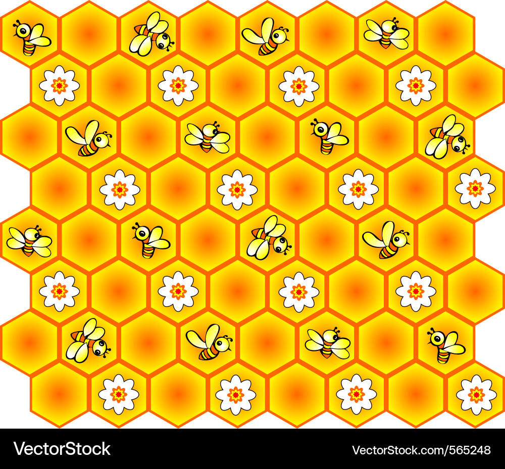 Honeycomb Pattern Vector Image