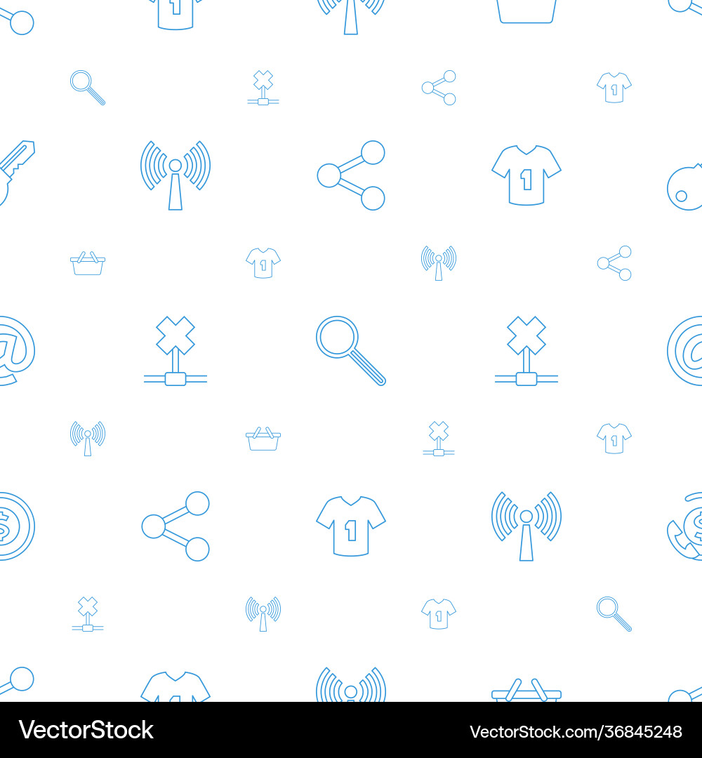 Internet icons pattern seamless white background Internet icons pattern seamless white background vector image