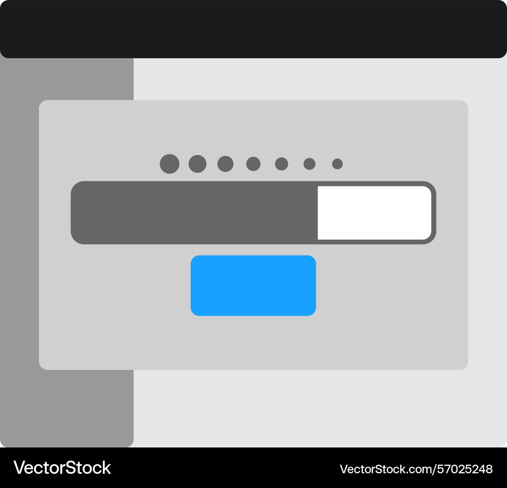 Loading flat style icon design Vector Image