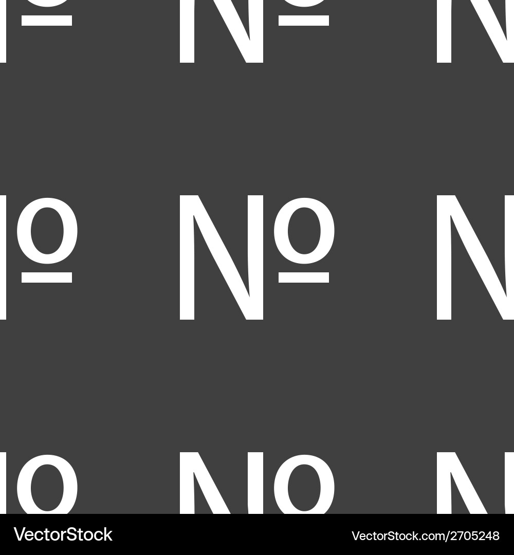 Number web icon flat design seamless pattern vector image