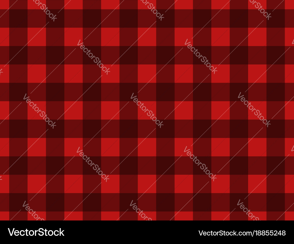 Seamless pattern with black squares on a red Vector Image