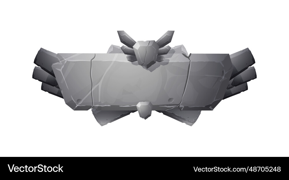 Stone board for game and ui Stone board for game and ui Vector Image