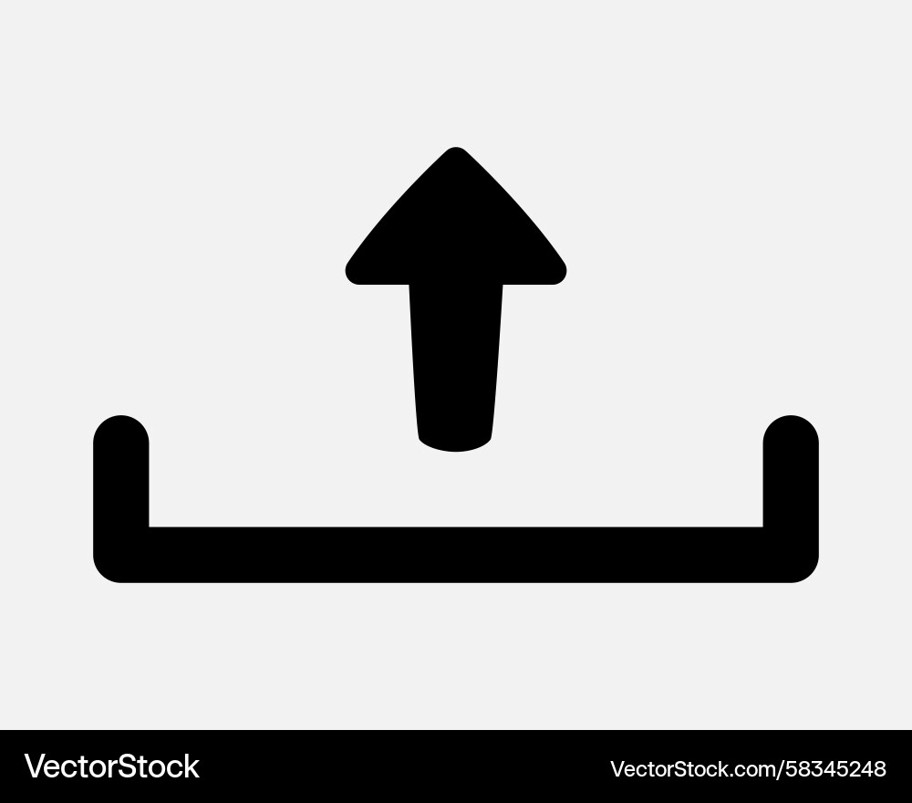 Upload Arrow Icon - File Transfer Vector Image