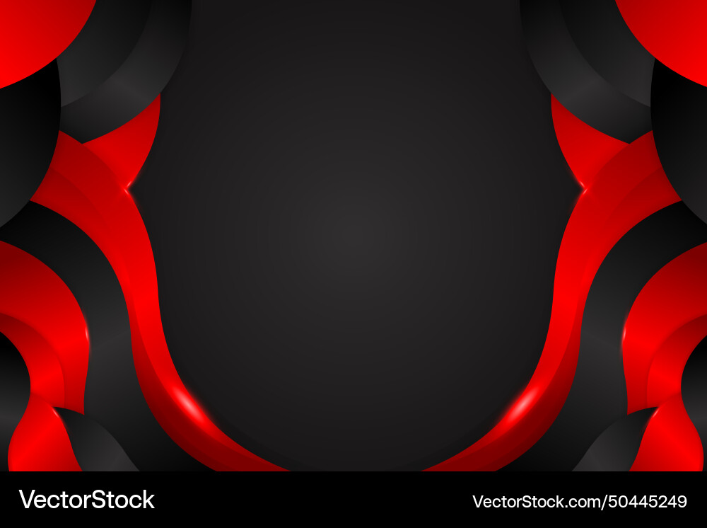 Abstract fluid background with black and red color Abstract fluid background with black and red color vector image
