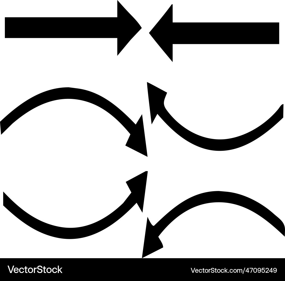 Arrow set image Vector Image