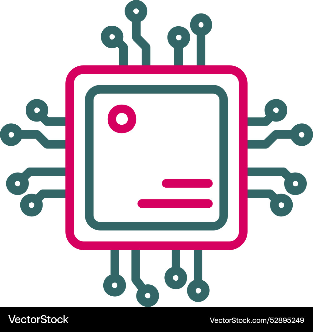 Cpu icon design Vector Image