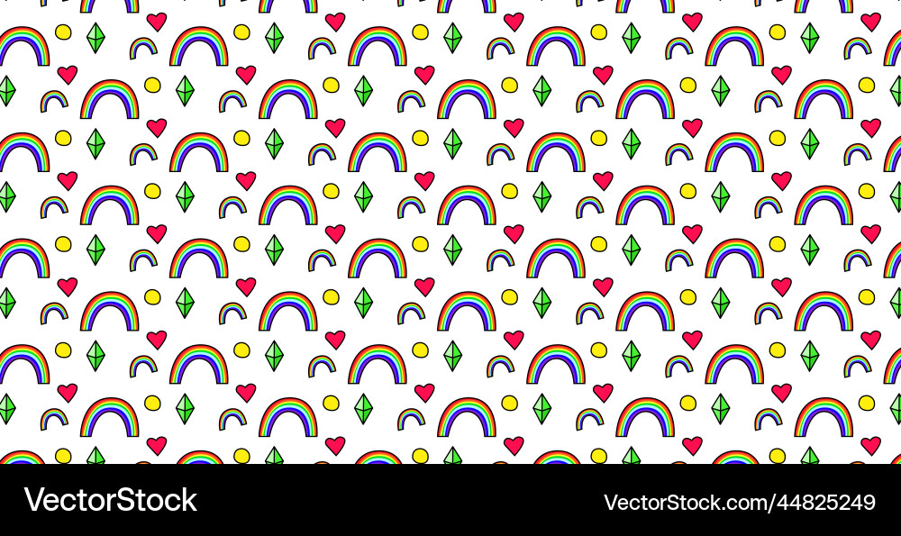Light stylish panoramic pattern of colorful Vector Image