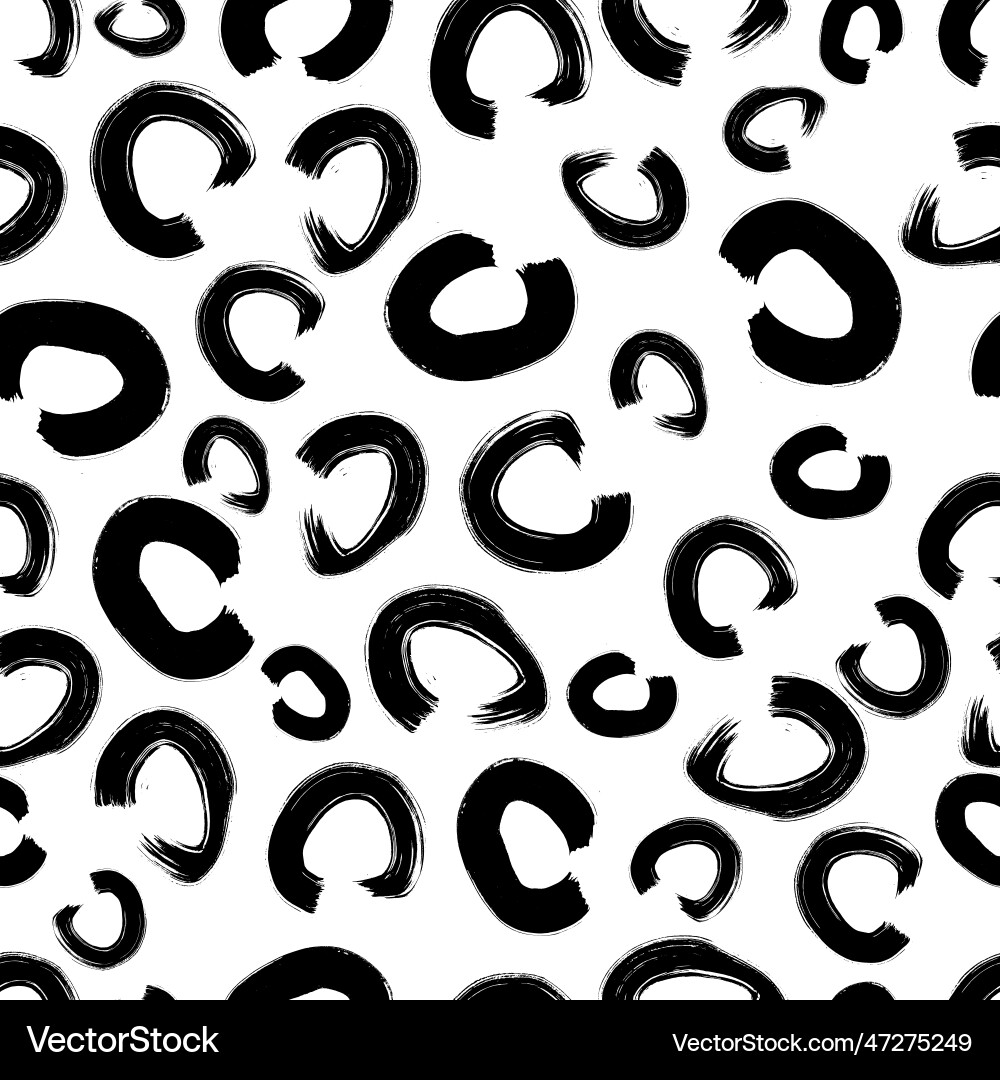 Seamless pattern with sketch circles shape Seamless pattern with sketch circles shape Vector Image