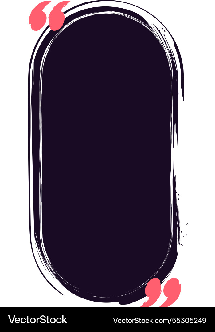 Vertical rounded rectangle with a black background Vertical rounded rectangle with a black background vector image