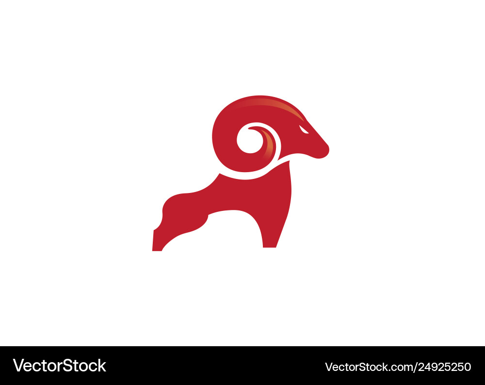 Geometric Ram Logo - Bighorn Mountain – Royalty-Free Vector | VectorStock, image size:1000x794