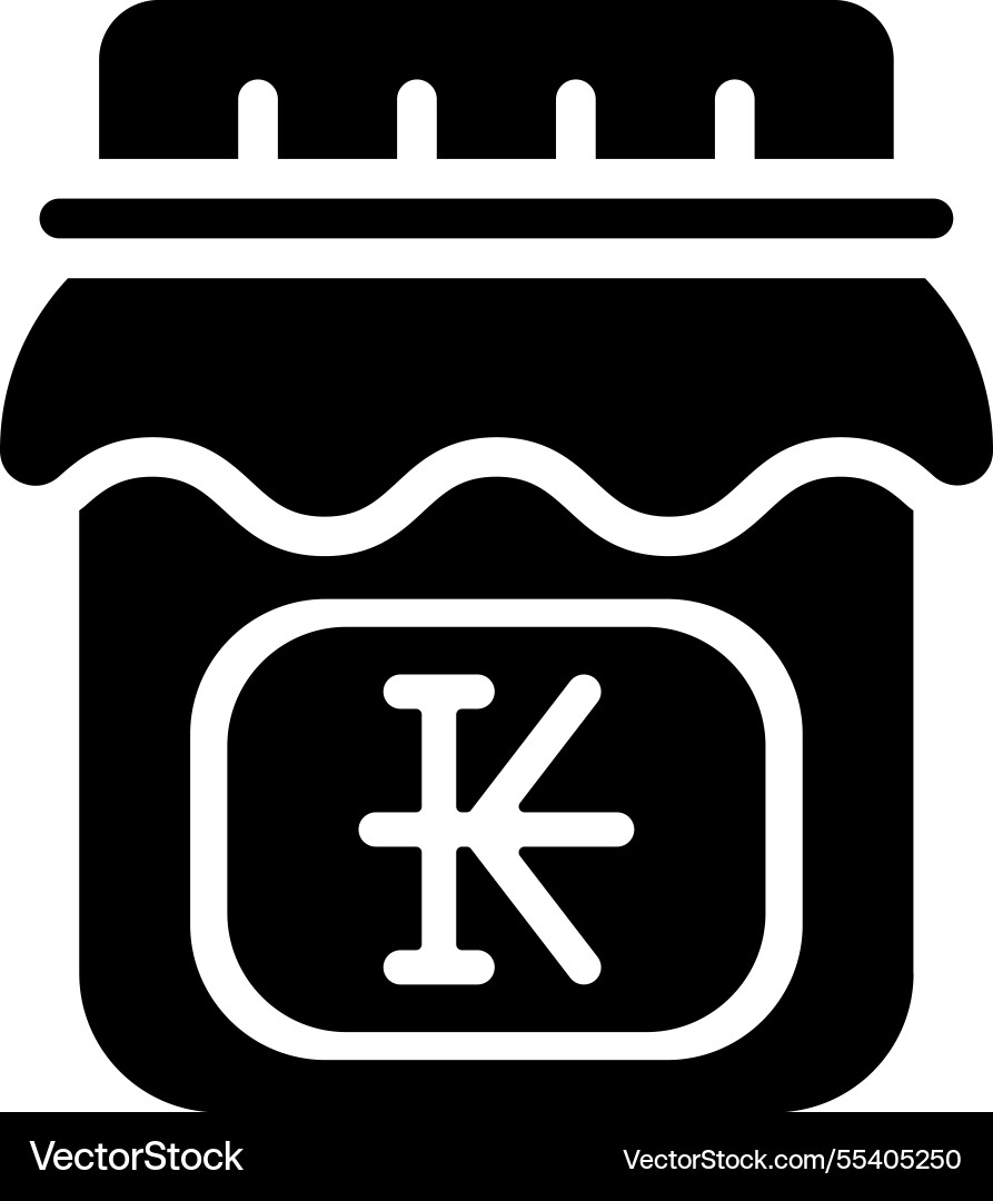 Kip currency isolate in a jar Vector Image