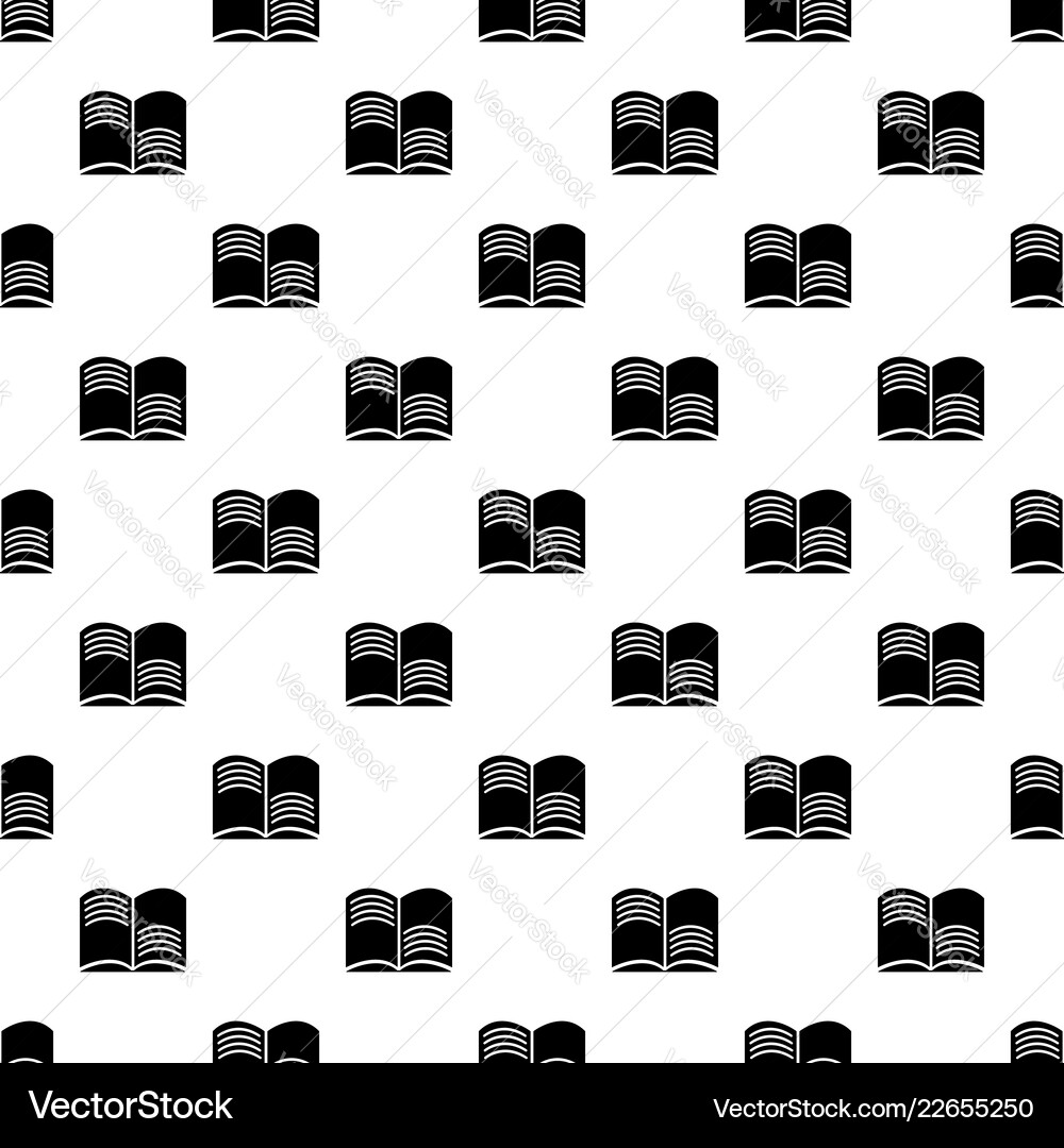 Old open magic book pattern seamless Vector Image