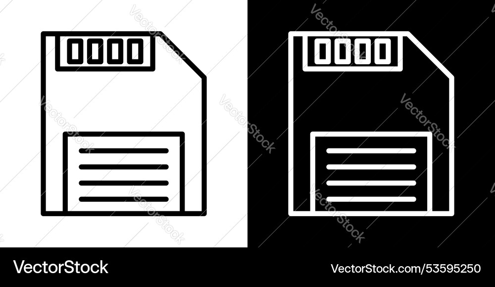 Save file thin line icon set Save file thin line icon set vector image
