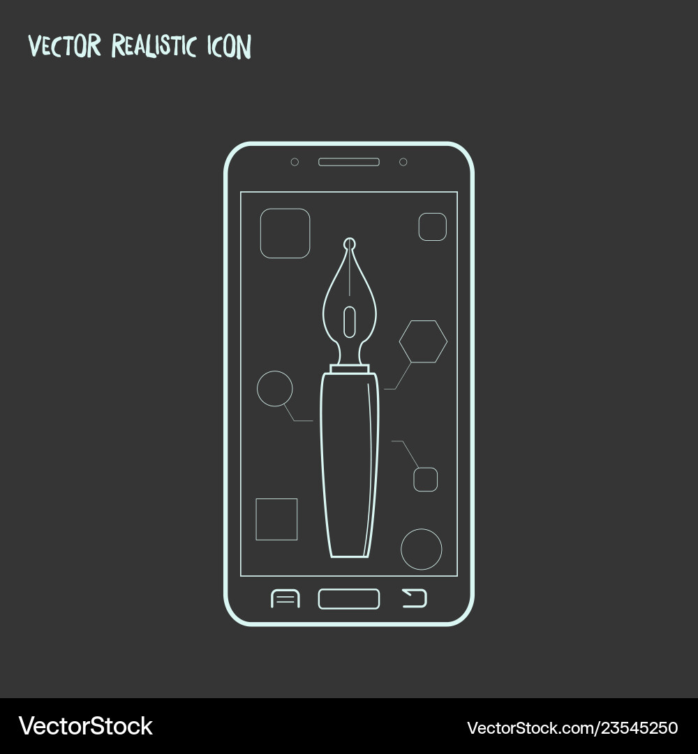 Ui design icon line element Vector Image