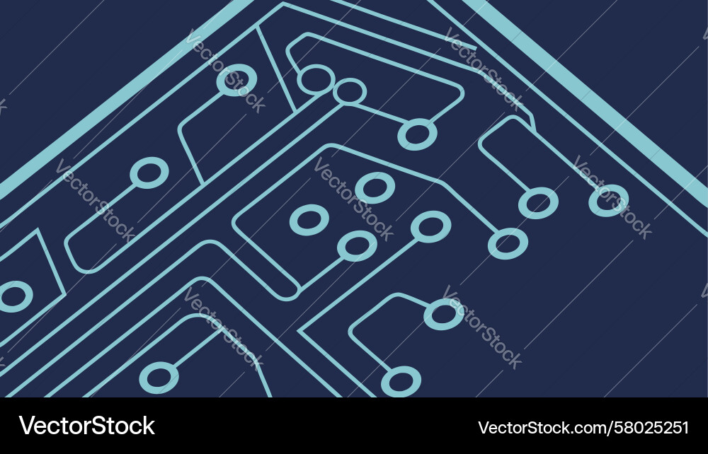 Circuit Board Pattern Vector Image
