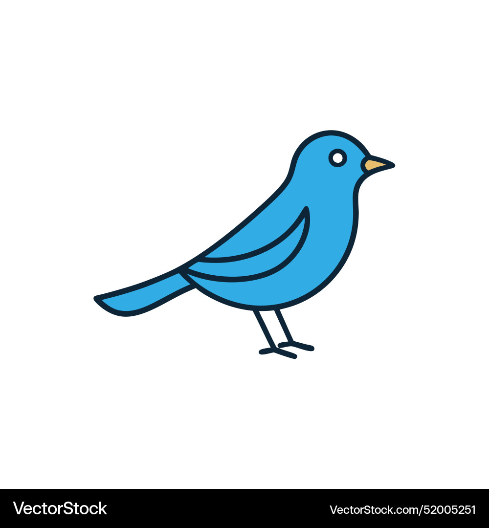 Dunnock bird knocks icon Vector Image