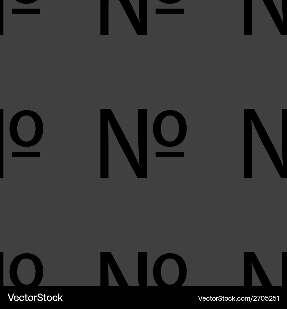 Number web icon flat design seamless pattern Vector Image