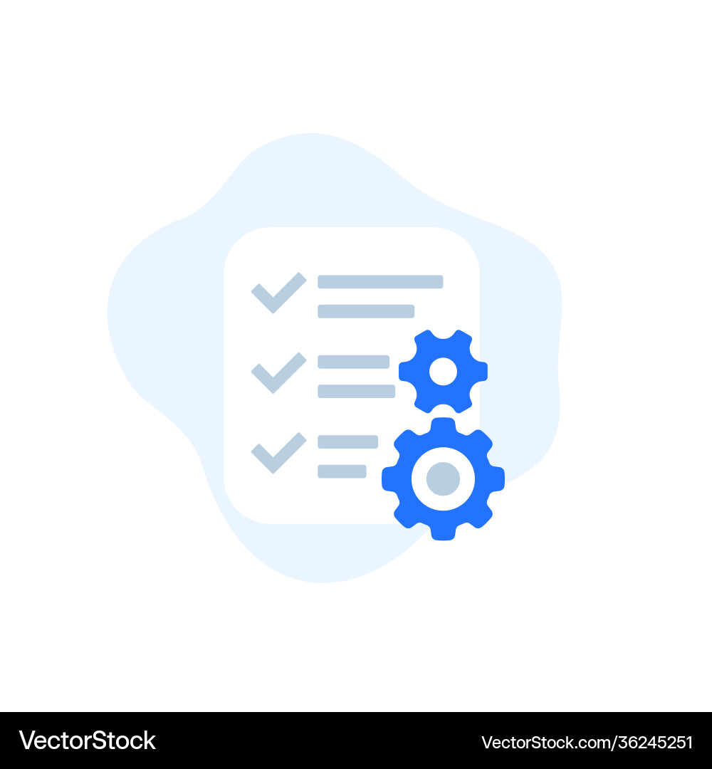 Process & Operations Icon Set Vector Image
