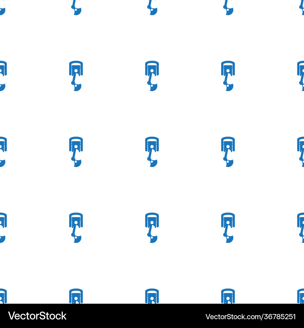 Robot arm icon pattern seamless white background vector image
