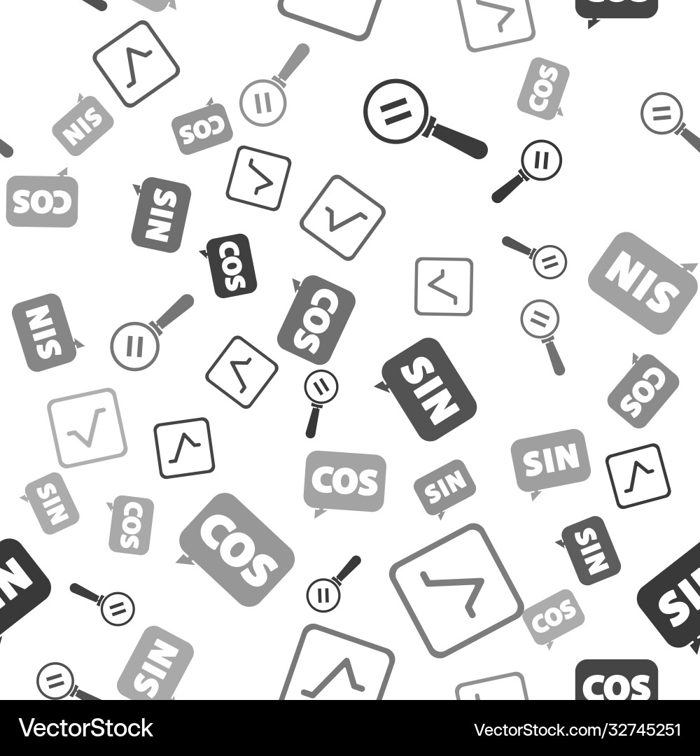 Set calculation square root mathematics function Vector Image
