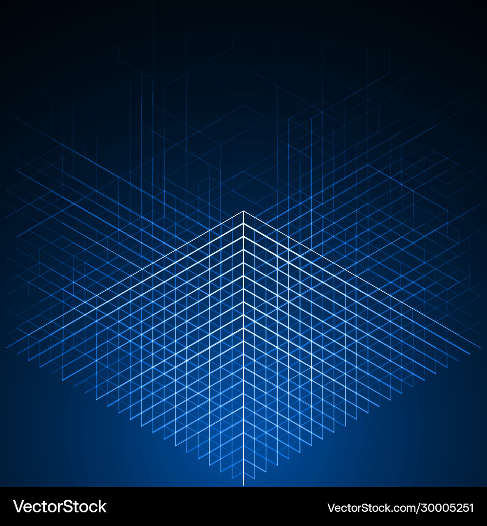 Technology abstract lines triangular movements Vector Image
