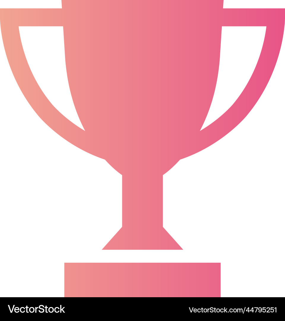 Winner cup gradient universal icon ui ux element Vector Image